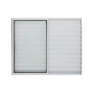 Janela Veneziana 3 folhas de Alumínio Branco
