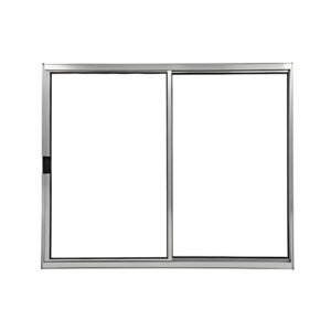 Janela de Vidro de Alumínio Brilhante de 2 folhas - Modular