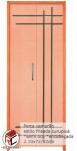 Porta Camarão Estilo Frisada de Madeira