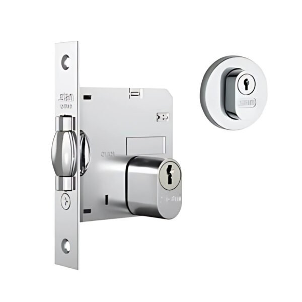FECHADURA STAM 1005 PIVOTANTE ROS. REDONDA INOX