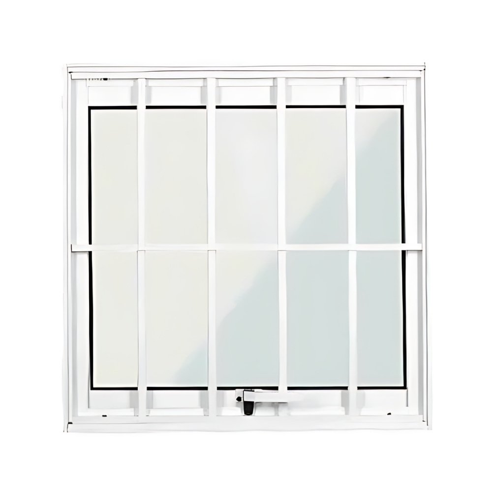 Janela Maxim-Ar 1 seção em Alumínio Branco com grade