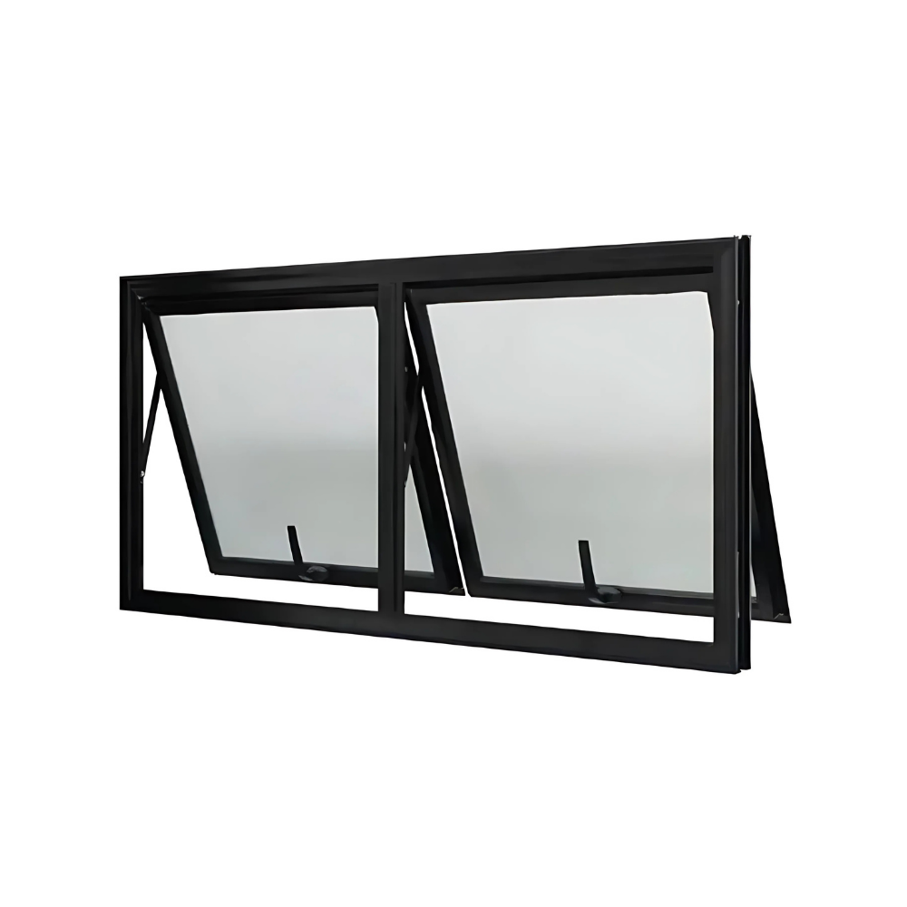 Janela Maxim-Ar 2 seção em Alumínio Preto